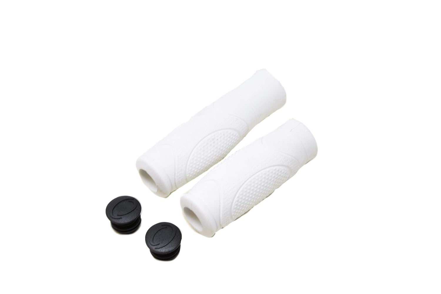 Super Grip PAIR (1 SHORT, 1 LONG) WHITE COMFORT MTB OR ANY BIKE