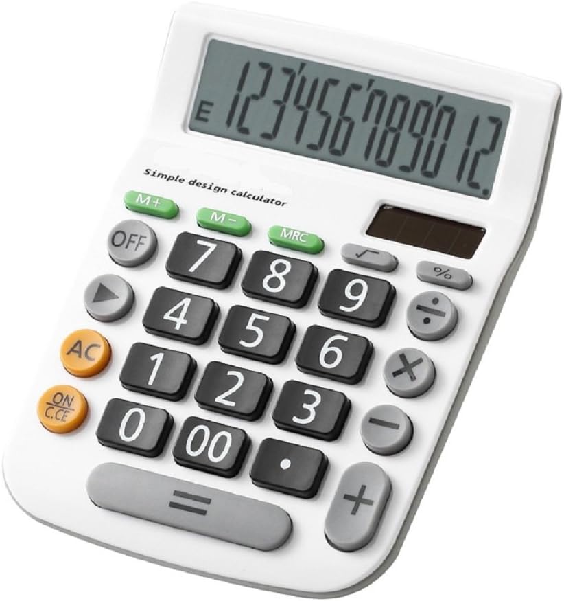 Calculatrice Fonction Standard Calculateur De Bureau Avec 12 Chiffres Calculatrices Argent