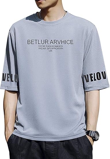 Amazon Qfc Tシャツ メンズ 半袖 無地 五分袖 カットソー 吸汗速乾 軽量 柔らかい 快適な 5分袖 Tシャツ Tシャツ カットソー 通販
