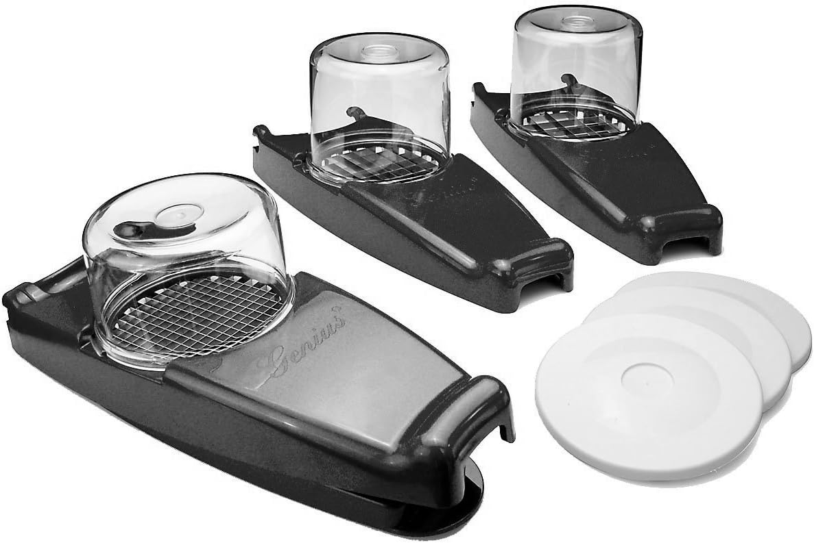 Zwiebelhalter Set 2-tlg. | Edelstahl Gemüseschneider Mit Nadeln | Kartoffelhalter & Fleischklopfer