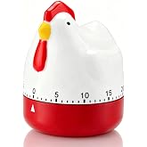 Moofey Kitchen Timer Cute, Egg Timer, Mechanical, Up to 60 Minutes | Loud and Clear, No Batteries Required, Chicken Mechanical Wind up Timer for Cooking, Children&rsquo;s Study, Home Decor