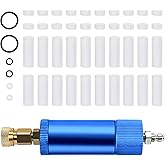 VerRich PCP Hand Pump Air Filter Water-Oil Separator with Female and Male Quick Connect for High Pressure Air Compressor Pump 30Mpa（Blue）
