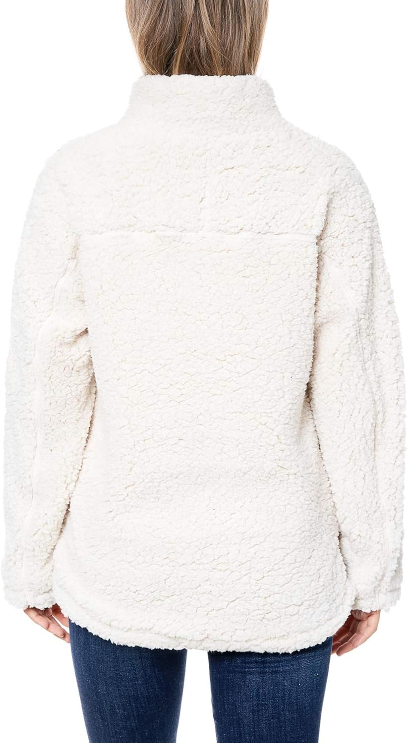 elodie sherpa pullover