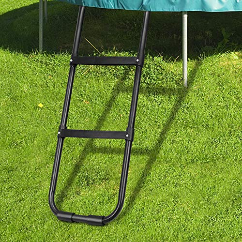 3 Gardenature+Trampoline+Ladder+2+Wide+Step+Ladder+Black
