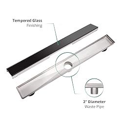 BRUUN 32-inch Rectangular Linear Shower Drain- 304