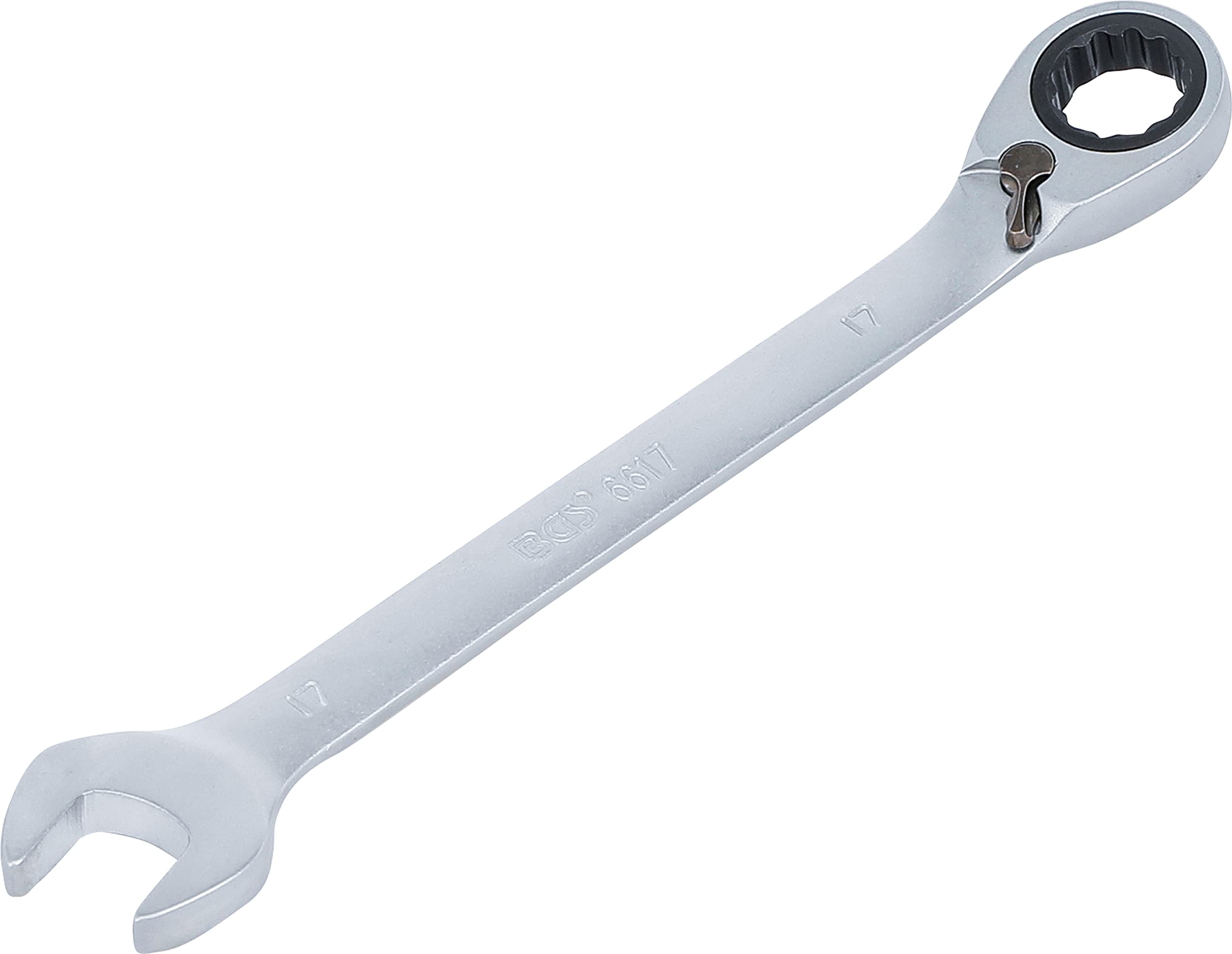 BGS 6617 | Ratchet Combination Wrench | reversible | 17 mm