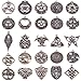 Michelle Queen Celtic Cross Charms for Jewelry Making Pack of 25