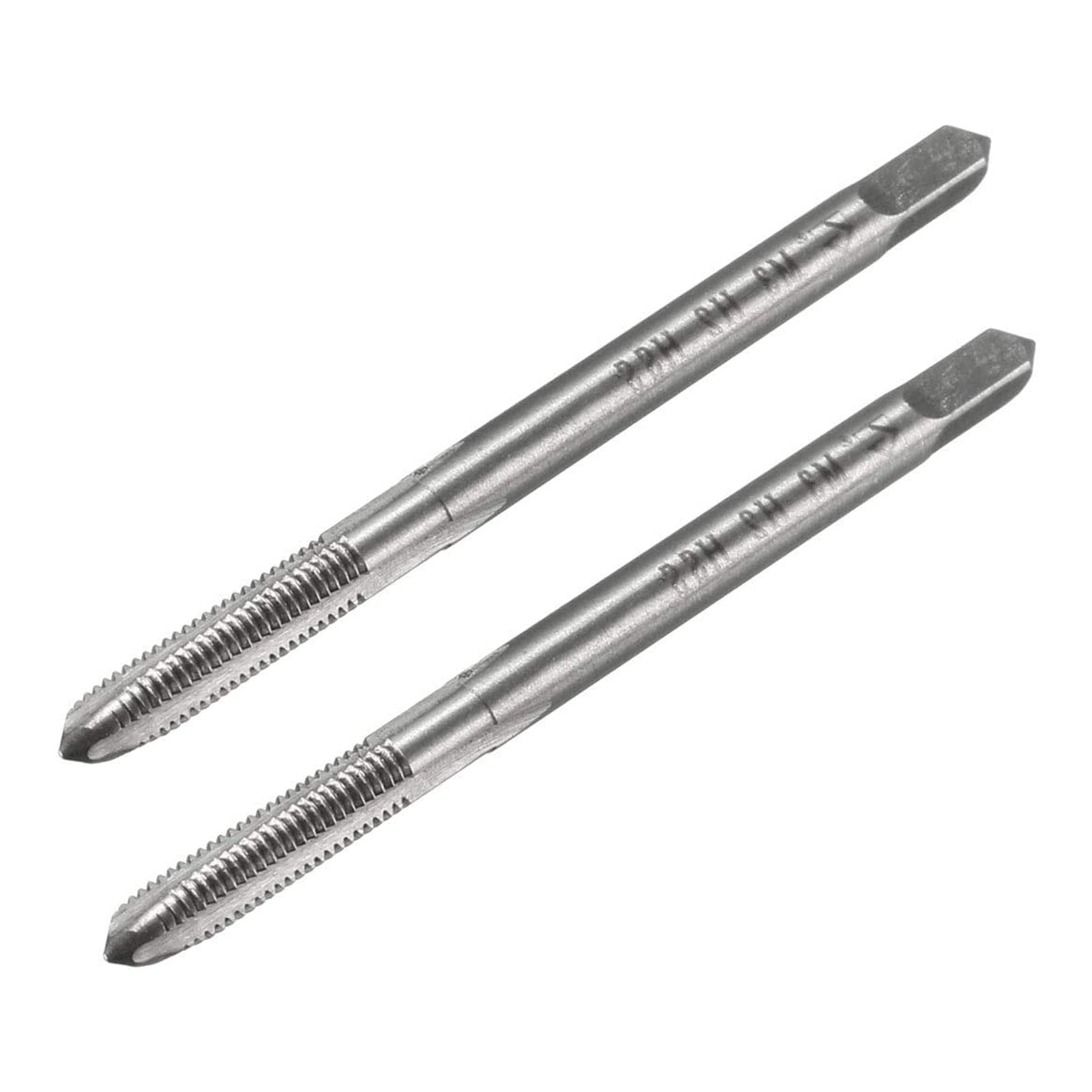TA-VIGOR 2Pcs M3 x 0.5mm Straight Flute Tap with H2 Tolerance, High Speed Steel Uncoated Right Hand Thread Tap for Making New Thread and Repairing Damaged Threads — image 1
