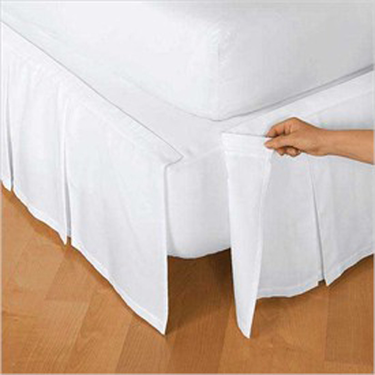 Buy D. Kwitman & Son Box Pleat Detachable 18" Drop Bed Skirt, Queen
