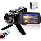 VJIANGER Video Camera Camcorder, Digital YouTube Vlogging Camera FHD 2.7K 30FPS 24MP 16X Digital Zoom 3 Inch Touch Screen Vid