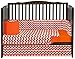 Baby Doll Bedding  Chevron 4 Piece Crib Bedding Set, Orange