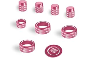 AuTK Air Conditioning, Vent Knob Cover for Honda Civic Accessories 2022 2023 2024 2025 for Honda CRV 2023 2024 2025 for Acura Integra 2023 2024 2025 Start/Stop Push Button Ring Trim 10Pcs