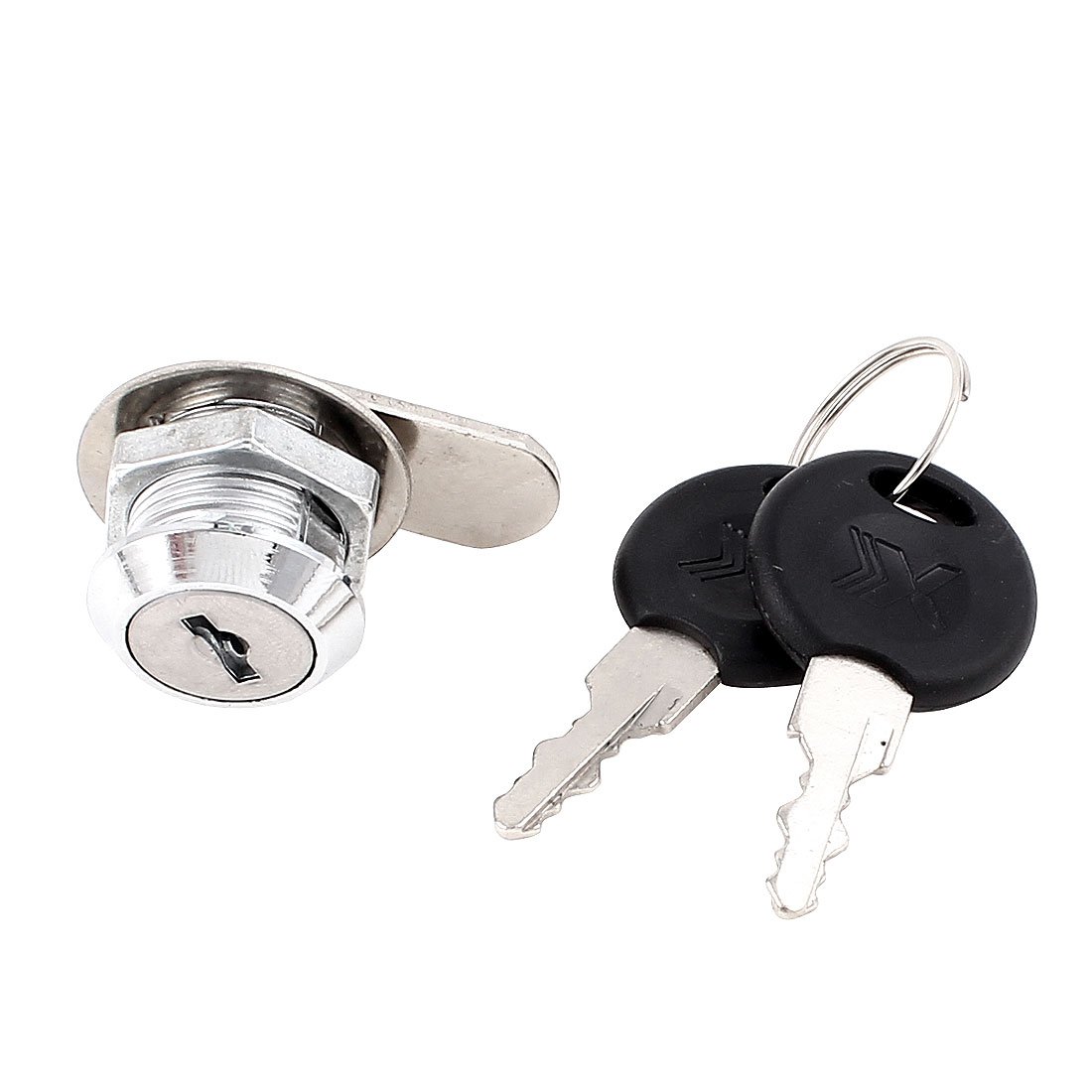 Sourcingmap Tubular Cabinet Toolbox Safe No.5 Cam Quarter Turn Lock 18mm Thread Panel