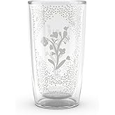 Tervis Heirloomed - Floral Collection Made in USA Double Walled Insulated Tumbler Travel Cup Keeps Drinks Cold & Hot, 16oz, Antique Lace