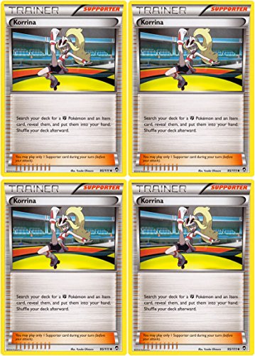 x4 Korrina (XY Furious Fists #95/111) Pokemon Card Playset [Trainer-Supporter]