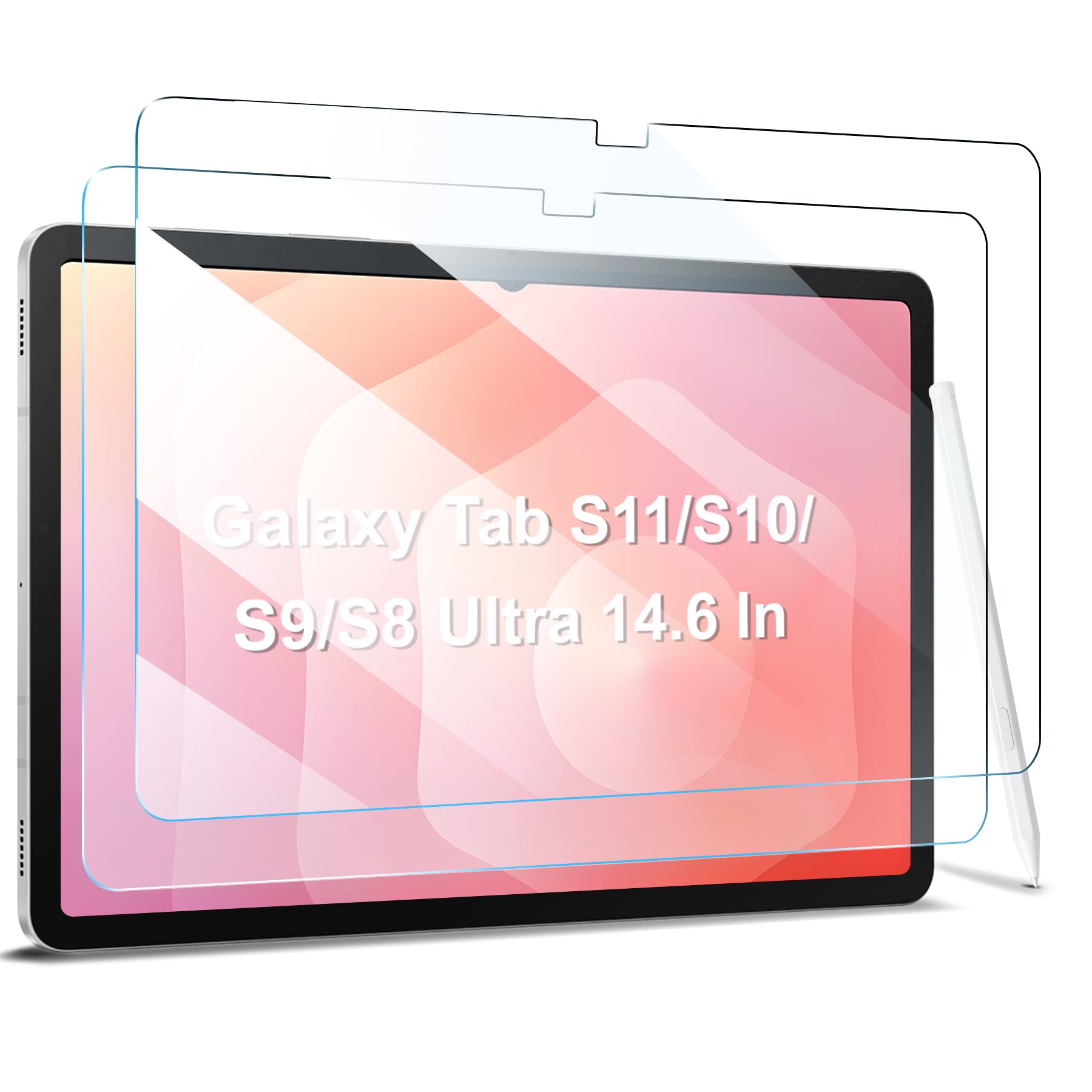 Photo 1 of ZtotopCases 2 Pack Screen Protector for Samsung Galaxy Tab S11 Ultra/Tab S10 Ultra/Tab S9 Ultra/Tab S8 Ultra 14.6 Inch 2025/2024/2023, High Definition Tempered Glass