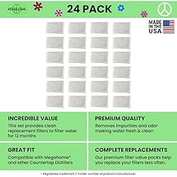 Green Piece® 24 Pack of Distiller Filters