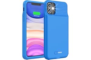 ATGIH 6000mAh Battery Case for iPhone 11/XR - Slim, Portable, Protective Charging & Extended Charger, 6.1-inch, Blue