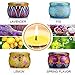 Scented Candles Gift Sets, Natural Soy Wax with Floral Essential Oil Travel Tin Candles Use for Aromatherapy Stress Relax, Great Gift for Woman, Home Decor, Yoga Meditation Reiki, Pack 4thumb 1