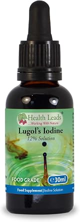 Health Leads Lugols 12% Iodine Solution 30ml True 12% Liquid + Bulb Pipette view 2