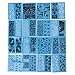 Chinatera 48 Sheets Nail Art Water Transfer Decal Lace Flower Sticker Black White Manicure