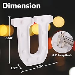 LED Marquee Sign Light Up Letters, Alphabet Light