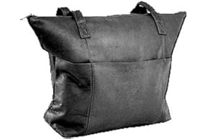 David King & Co. Top Zip Shopping Tote 543, Black, One Size