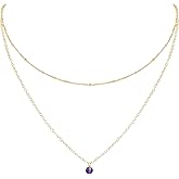 Luna Tide Amethyst Layered Choker in 14k Gold Fill