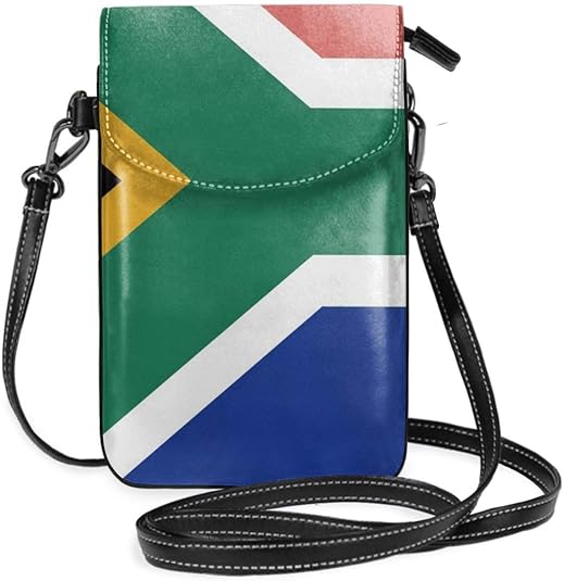 Crossbody Bag South Africa Flag Cell Phone Purse Wallet Handbag With