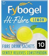 Fybogel Hi-Fibre Lemon 10 Sachets Ispaghula Husk Constipation Regularity view 1