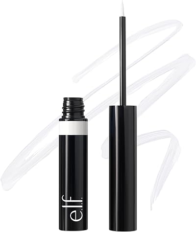 e.l.f. H2O Proof Inkwell Eyeliner Pen White Out - Waterproof Matte, Vegan