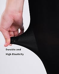 Lotsduoler Black Dance Tights for Girls Ultra Soft