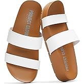 Project Cloud Sandals Women with Lightweight Plush & Soft Insole Two-Strap & Non-Slip Womens Slide - Summer Sandals for Women 2026 (HILLTOP, OFFW, 10)