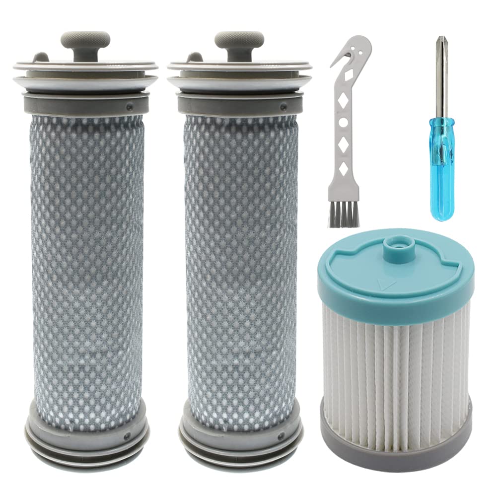 Fre.Filtor Replacement Pre & HEPA Filter for Tineco A10/A11 Hero A10/A11 Master and Tineco PURE ONE S11/S12 Vacuum Cleaners(1 HEPA Filter+2 Pre Filters) (FFUKA10SET)