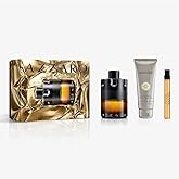 Azzaro The Most Wanted Parfum - Intense Mens Cologne Set ($205 Value) - 3-Piece Set with Full Size + Travel Size Fragrances, Hair & Body Wash - Lasting Wear