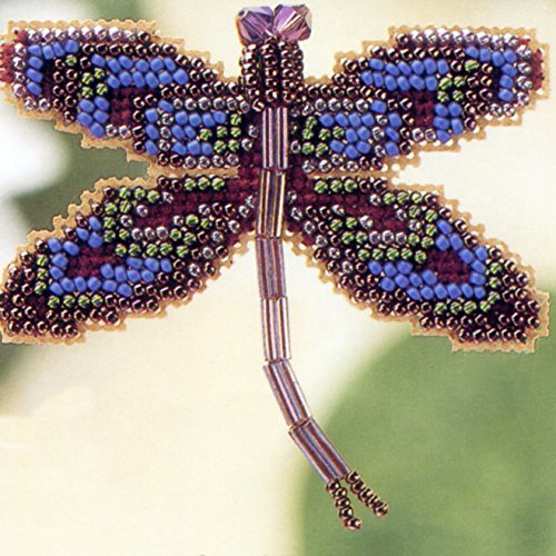 Royal Mauve Dragonfly Pin Cross Stitch Kit