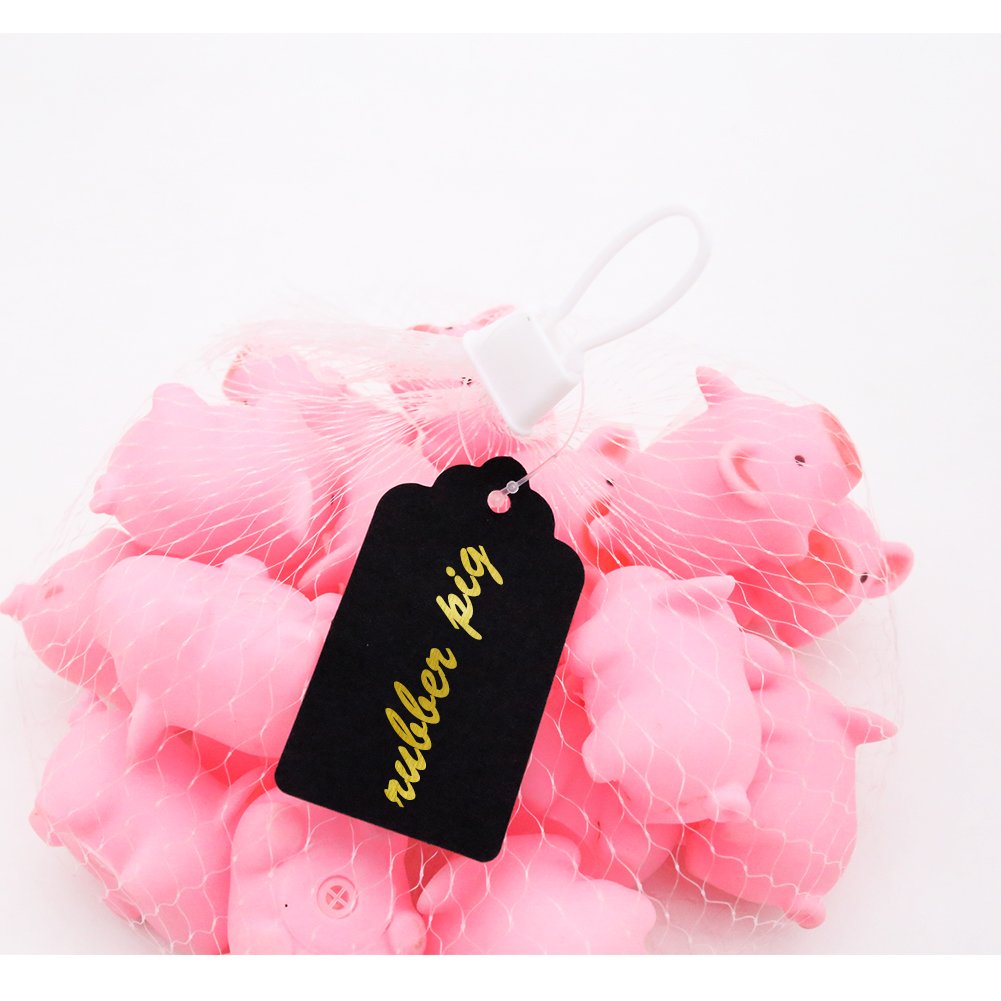 SallyFashion 125pcs Black Paper Gift Tags with Free 200 Root Natural Jute Twine