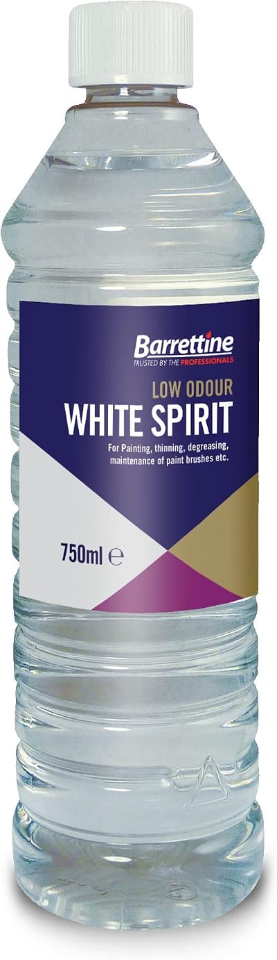 Barrettine Low Odour White Spirit 750ml – Paint Thinner Degreasing