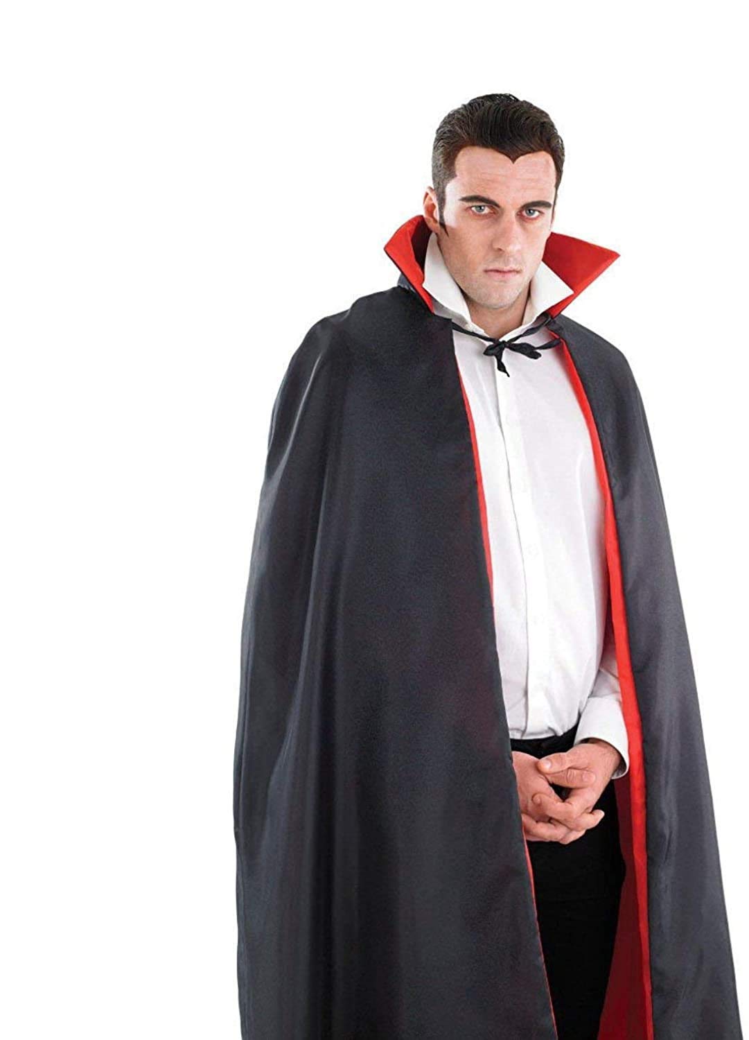 CB4 Accessories Children's Vampire Cape With Red Bow Tie - Halloween Fancy Dress, Dracula Costume