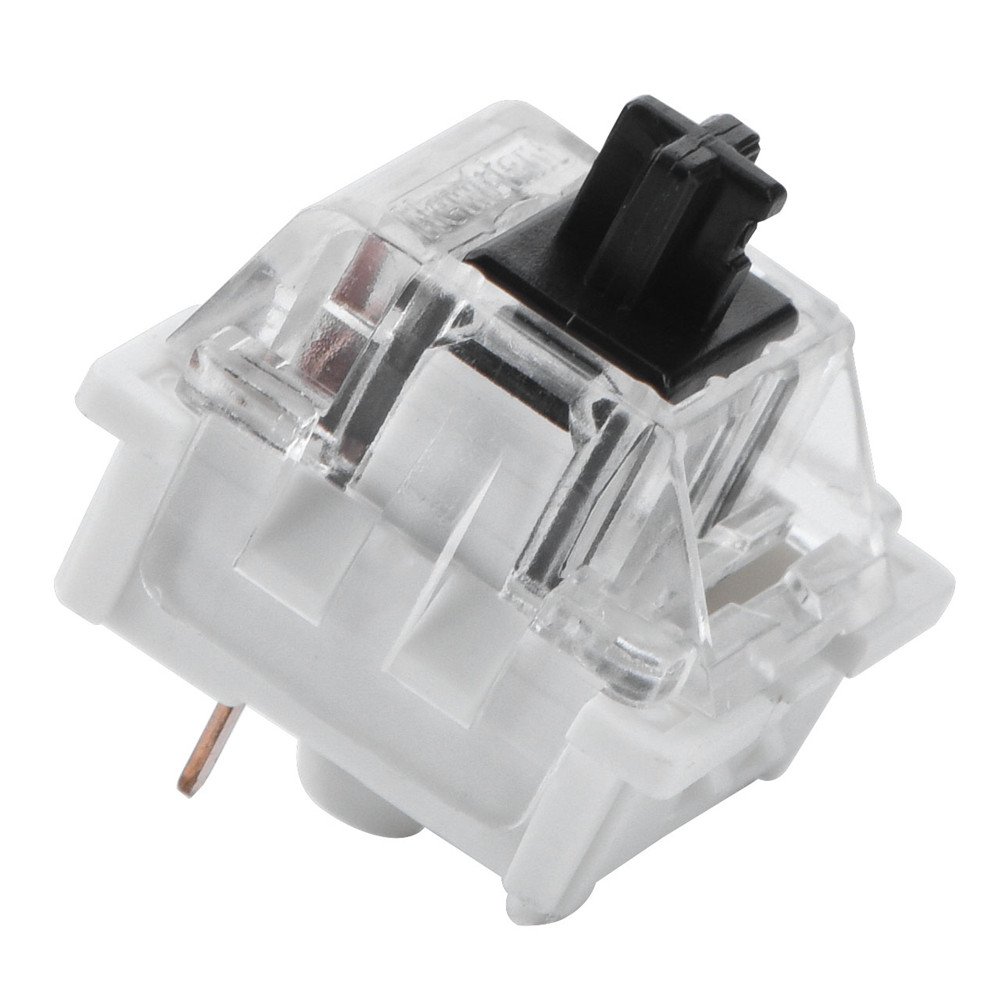 Mechanical Keyboard Switch,10 PCs Mechanical Keyboard Switch Plate Mounted Black Switch Replacement Transparent Housing for GATERON Cherry MX