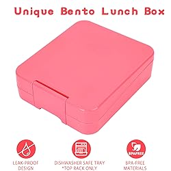 Howeemo Kids Leak-Proof Bento Lunch Box with 4