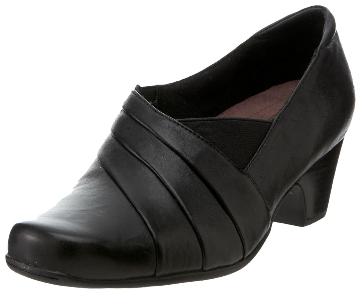 clarks sugar spice black leather