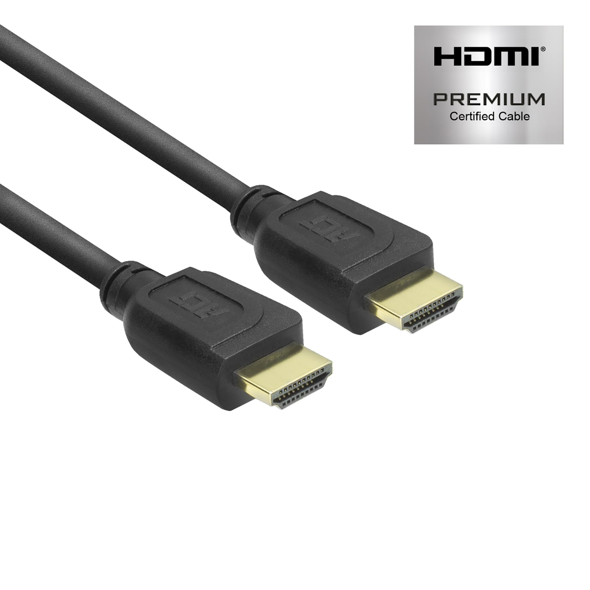 ACT AK3944 HDMI Cable 2m, 4K@60Hz, HDMI Premium Certified 2.0 High Speed 18 Gbps, Supports ARC, HDR, HDCP 2.2, Compatible with PS5 / PS4, HDTV, PC