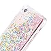 iPhone 7 Plus Case,iPhone 7 Plus Liquid Case,BCMRUN Novelty Design Glitter Bling Sparkles Shinny Hearts Flowing Liquid Anti Scratch Bumper Hard Case for Apple iPhone 7 Plus (Four Colour Diamonds)