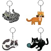 iMagitek 24 Pcs Cute Cat Kitten Keychains for Cat Themed Party Decorations, Cat Party Supplies, Birthday Gifts, Kitten Lover Gifts