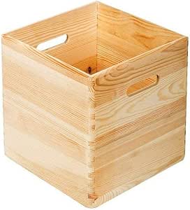 ASTIGARRAGA KIT LINE Caja de madera apilable 30X30X30