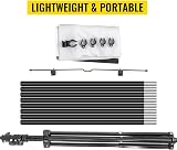 VEVOR 80" Tripod Projector Screen 16:9 4K HD Portable Stand view 4