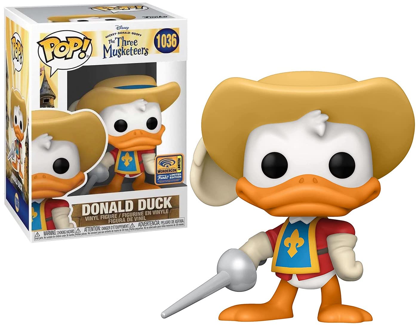 Funko POP! Disney: 3 Musketeers - Donald Duck - Donald Duck - Collectable Vinyl Figure - Gift Idea - Official Merchandise - Toys for Kids & Adults - TV Fans - Model Figure for Collectors and Display