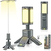 SakerPlus Portable Camping Light, 14000mAh Telescopic Camping Lantern with Rechargeable Power Supply, Dimmable Magnetic Tent Lamps 6000 Lumen Outdoor Work Lights for Hiking,Camping,Home Emergency