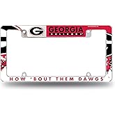 Rico Industries NCAA Standard 12" x 6" Chrome All Over Automotive License Plate Frame for Car/Truck/SUV (G-H-I-J-K Schools)
